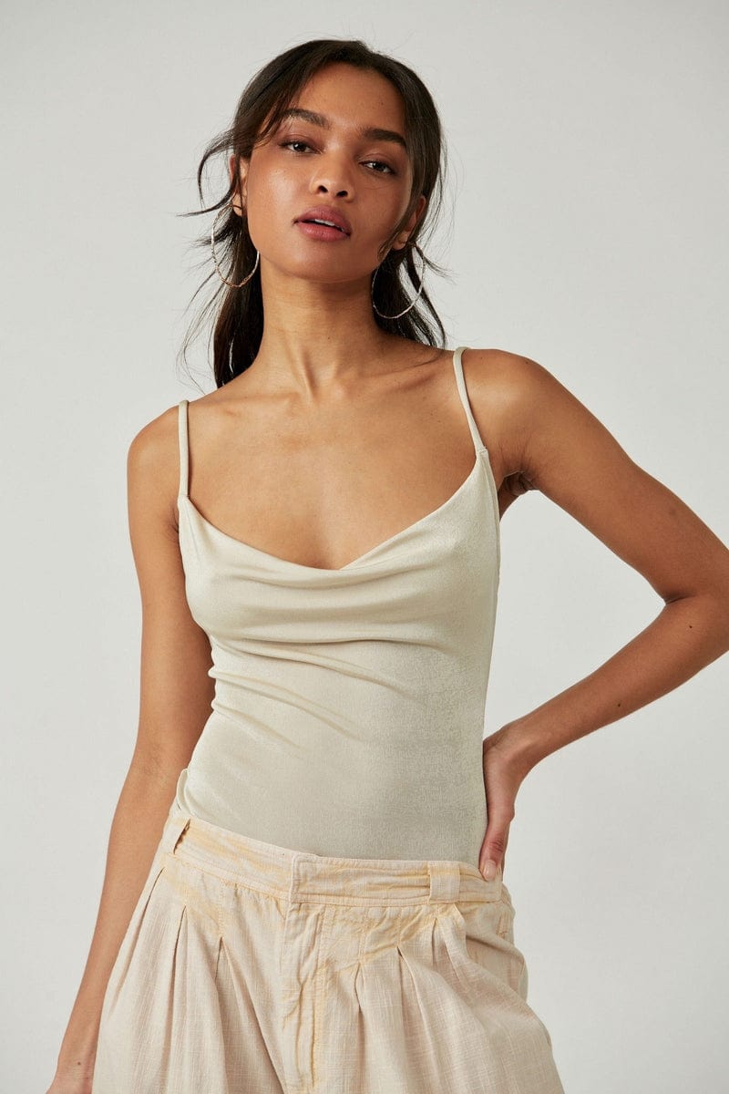 Free People Cowls In The Club Bodysuit Morning Oat