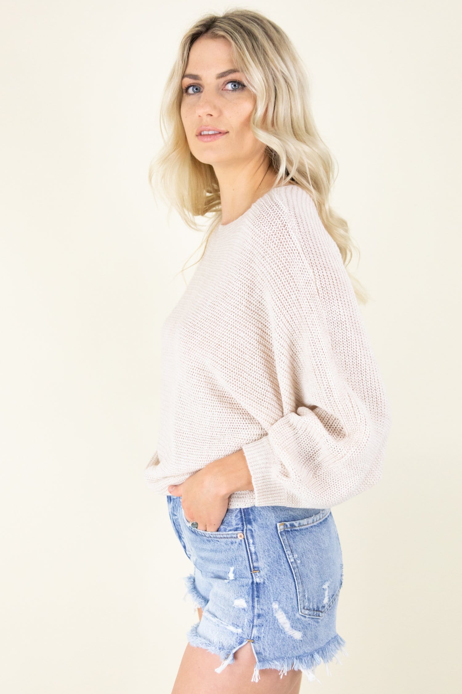 Cupcakes and Cashmere Sonrisa Long Sleeve Sweater