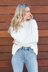 Cable Knit Boat Neck Sweater